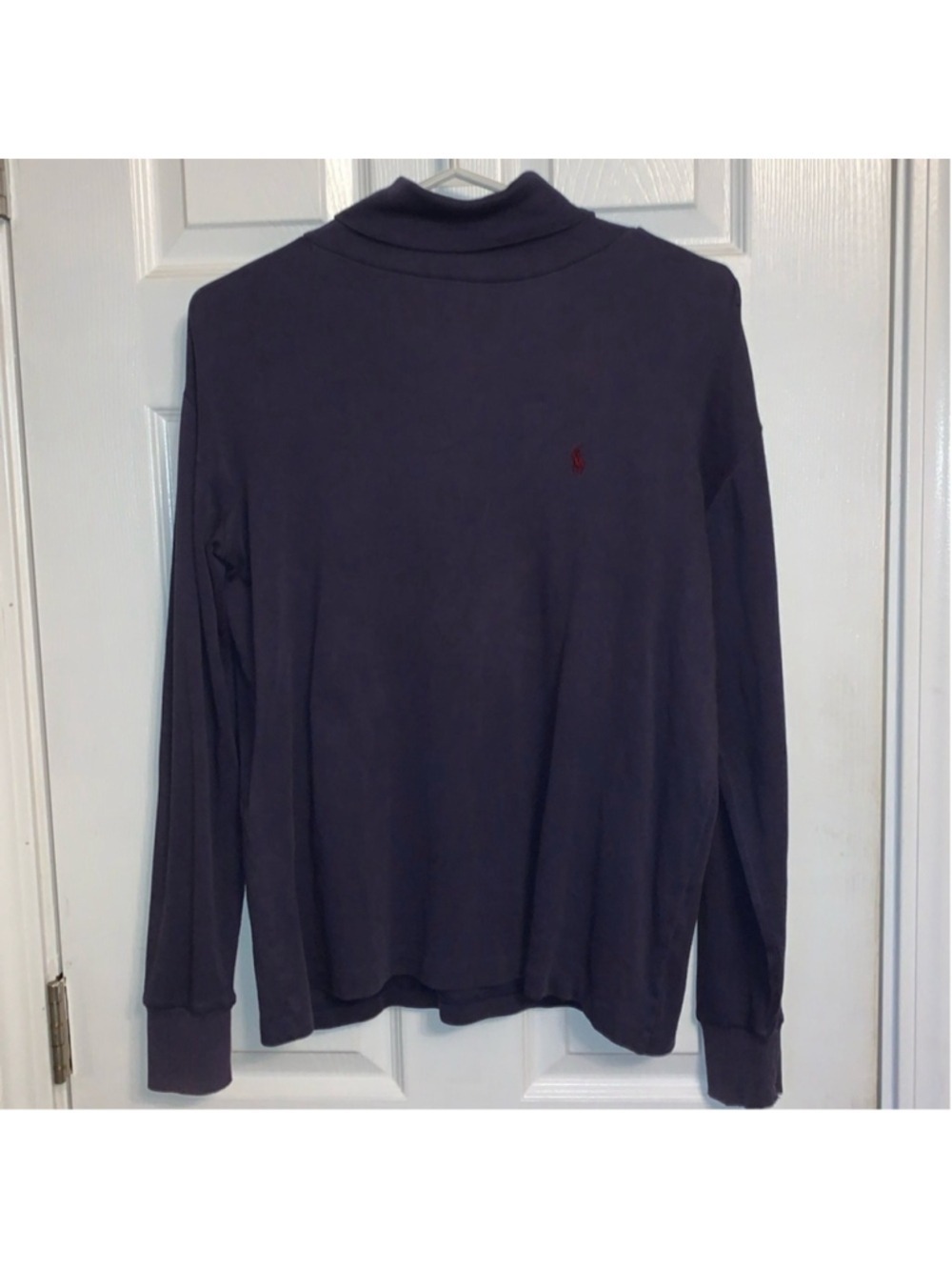 Ralph Lauren navy blue cotton turtle neck long sleeve t-shirt